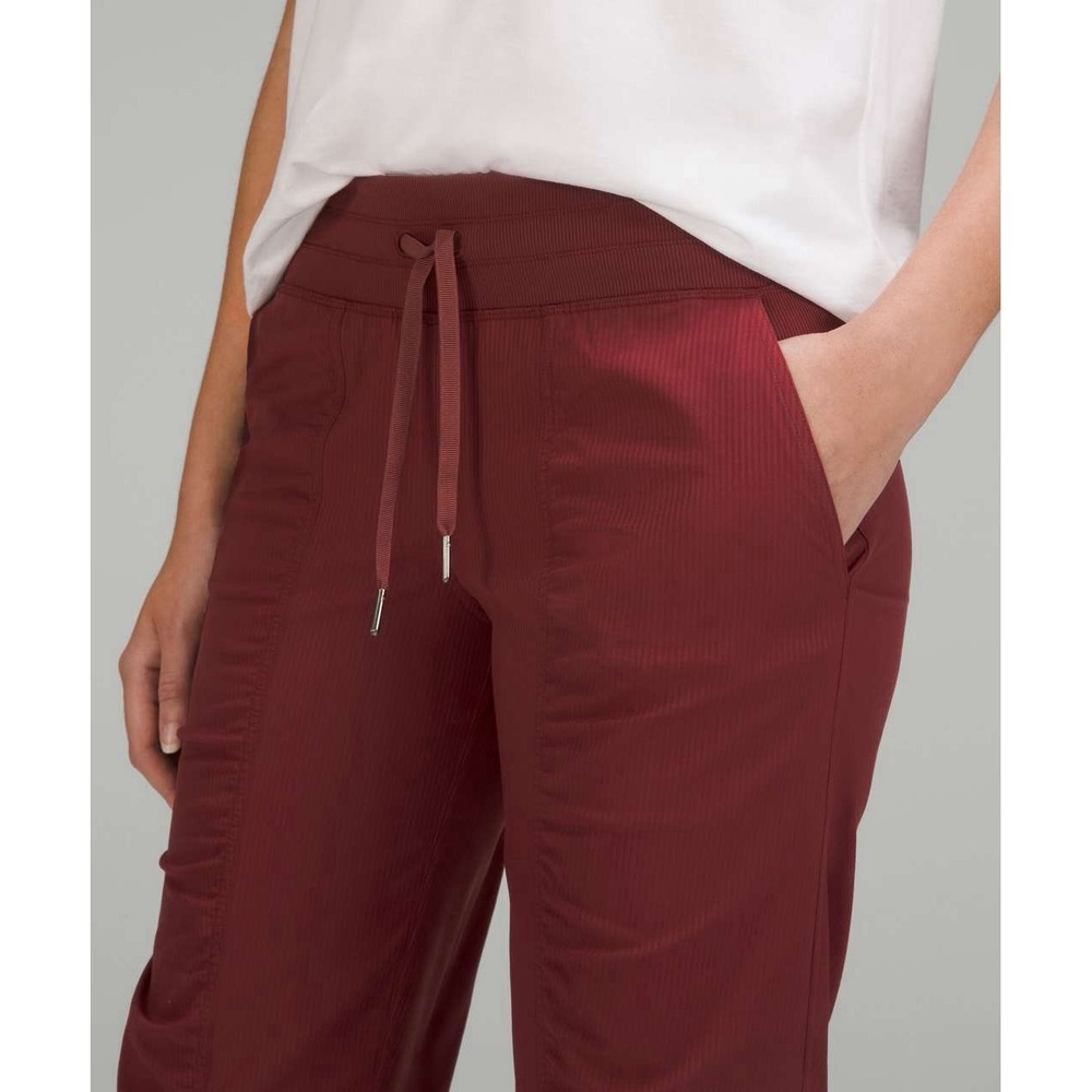 Lululemon Dance Studio Full Length Jogger Pants Women's Sz 4 Red Merlot Joggers
